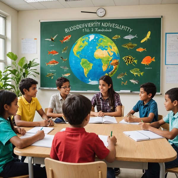 Comment initier une discussion sur l'importance de la biodiversité dans une classe ?